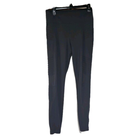 ATHLETA Leggings Delancey Moto Tight Women's Size M Black Pockets Stretch - Picture 2 of 13